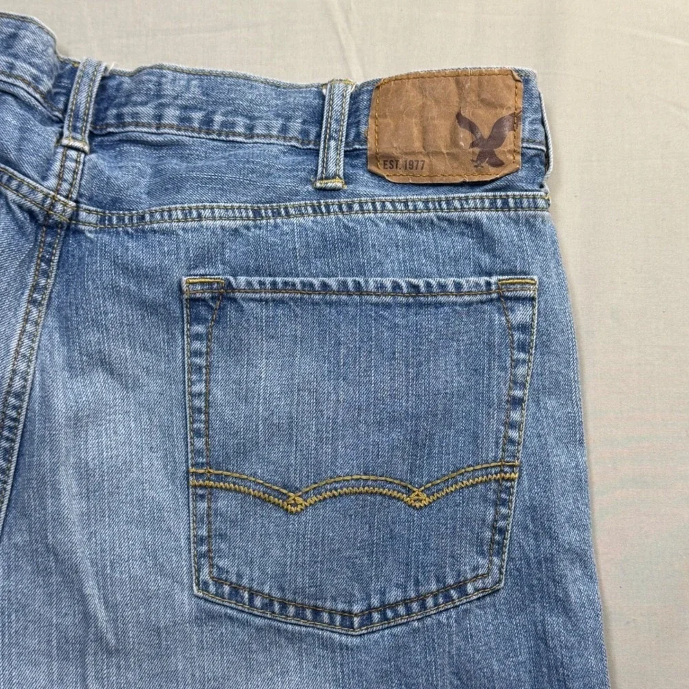 American Eagle Outfitters Original Boot Cut Jeans Blue Mens 38x32 Light Wash